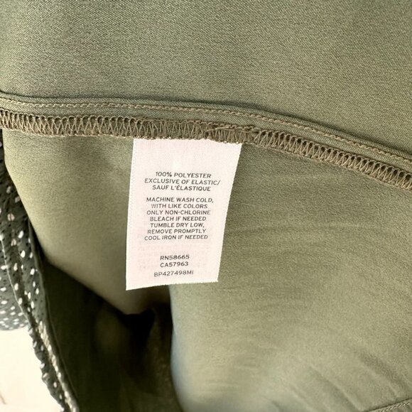 BP Smocked Waist Chiffon Mini Dress Green Sz XS - Picture 10 of 11